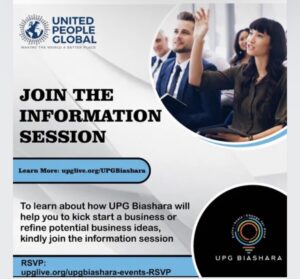 UPG Biashara Info Session Flyer